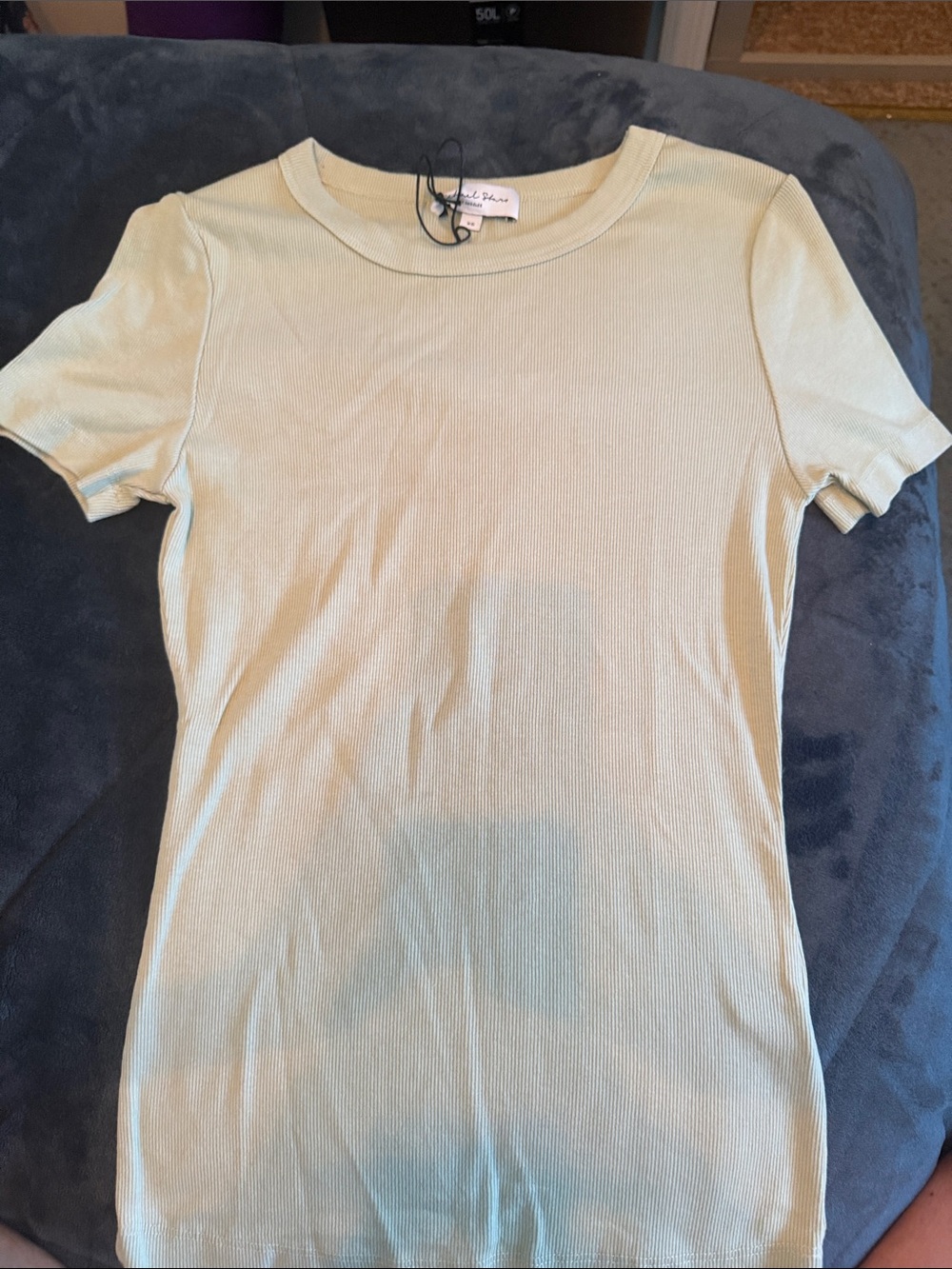 Michael stars Light Sage Ribbed Short Sleeve Tee XS new with tags